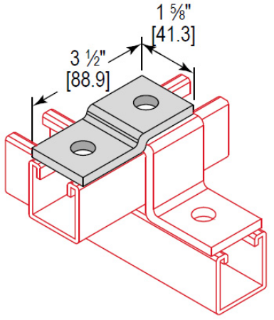 Picture for category Z Fitting Offset Support 2 Hole