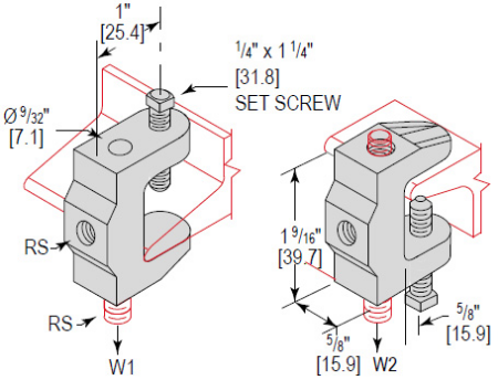 Picture for category Malleable Iron Universal Beam Clamp