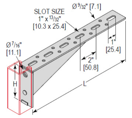 Picture for category Slotted Shelf Bracket