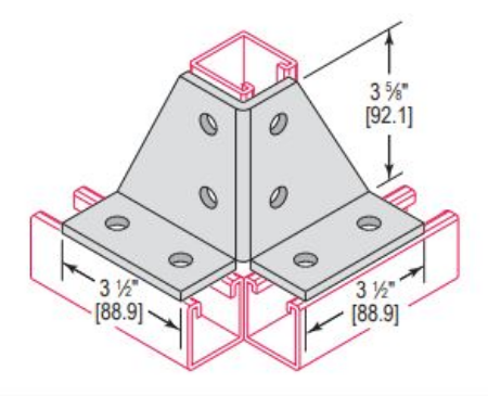 Picture for category Double Corner Connector 8 Hole